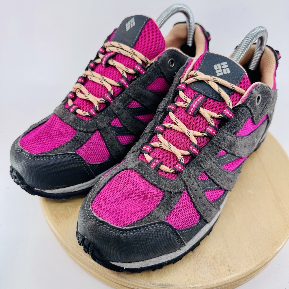 Columbia Redmond Waterproof Hiking Shoes Womens 7 Pink Trail Shoes